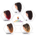 Afro Kinky Curly Ombre Drawstring Colas de caballo sintéticas